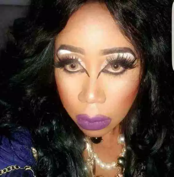 Actress Moyo Lawal Comes For "Evil Commentators" With Scary Makeup Photo